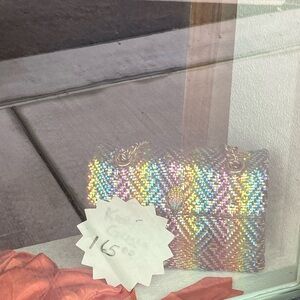 Kurt Geiger Iridescent Woven Clutch